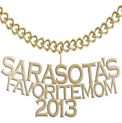 2013 Sarasota’s Favorite Mom 14K Yellow Gold Pendant from Milan Jeweler.