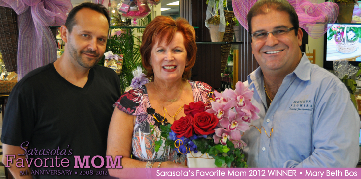 Sarasota's Favorite Mom Winner 2012 - Congratulations to Mary Beth Bos.