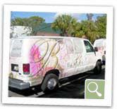 A Beneva Flowers Van