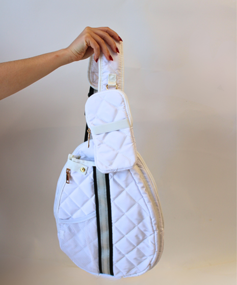 Jillian Pickle White Sling Bag
