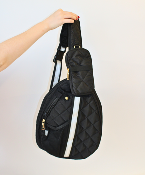 Jillian Pickle Black Sling Bag
