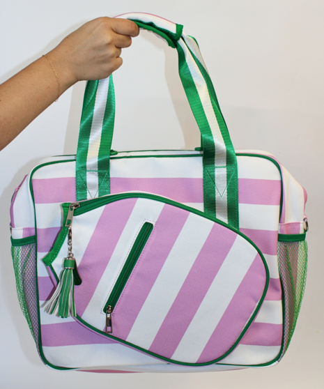 Lola Tote (Pink Stripes)