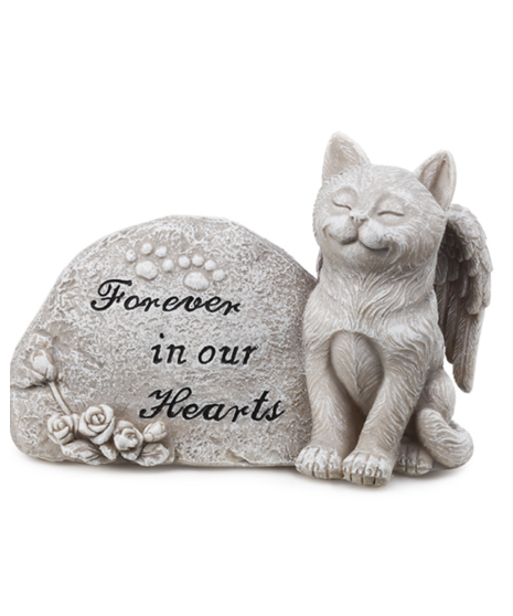 Memorial Plaque with Cat