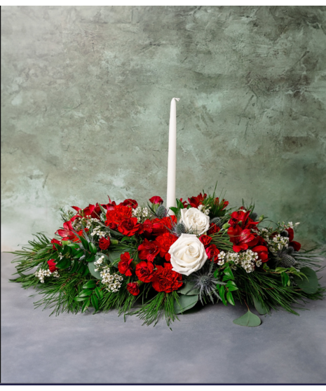 Holiday Candle Centerpiece