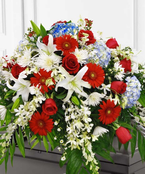 Patriotic Casket Spray