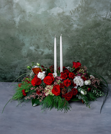 Holiday Candle Centerpiece