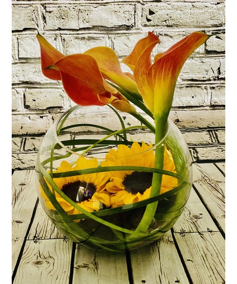 Striking Sunflower Bowl