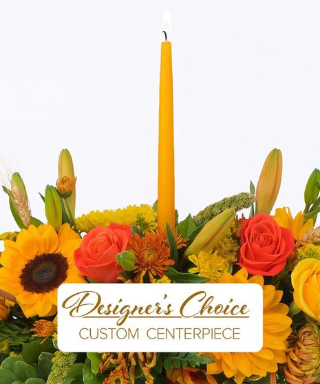 Premium Fall Centerpiece - One Candle