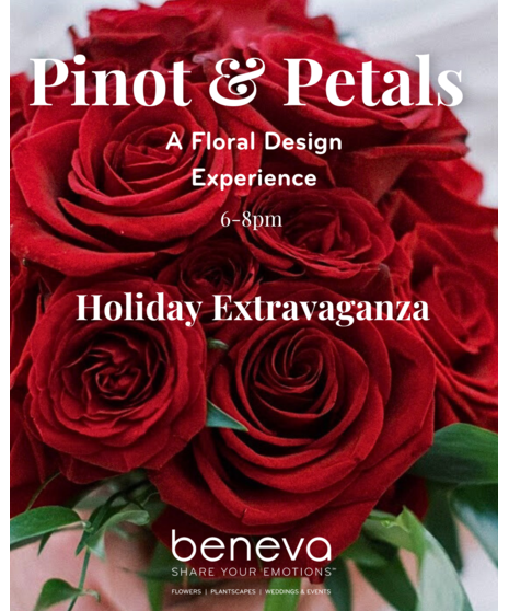 Pinot & Petals - Holiday Flower Design Class Sarasota | Beneva Florist