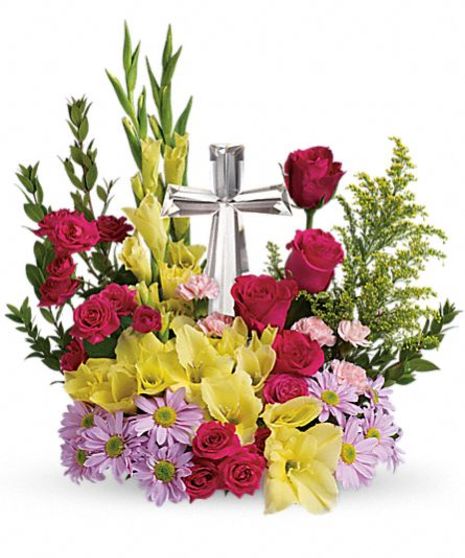 Beneva's Crystal Cross Bouquet