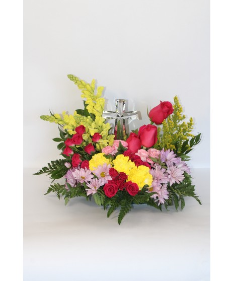 Beneva's Crystal Cross Bouquet