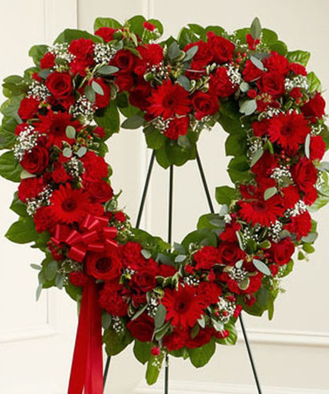 Funeral Standing Heart Design